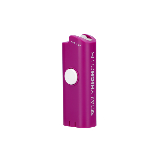 Purple FLKR LYTR Bic Lighter Fidget Spinner Cover, compact and portable design