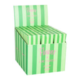 Flower by Edie Parker Crush Cones display box with 30pk organic rolling papers, front view.