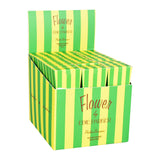 Flower by Edie Parker Crush Cones 3-pack display box with vibrant green stripes