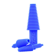 Formula 420 Silicone Cleaning Plugs in Blue, 24pc Set for Bong Maintenance