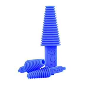 Formula 420 Silicone Cleaning Plugs in Blue, 24pc Set for Bong Maintenance
