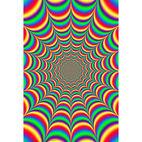 Fractal Illusion 2.0 Poster featuring a mesmerizing pattern, size 24" x 36", ideal for wall art