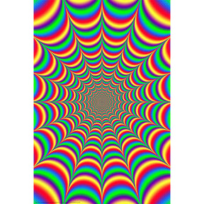 Fractal Illusion 2.0 Poster featuring a mesmerizing pattern, size 24" x 36", ideal for wall art