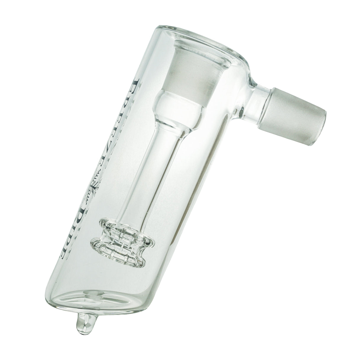 Freeze Pipe Bubbler Pro with a clear glass angled side view on a white background