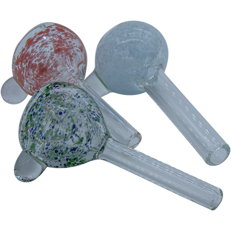 Assorted LA Pipes Frit Bubble Bowl Pull-Stem Slides for bongs with 10mm grommet joints