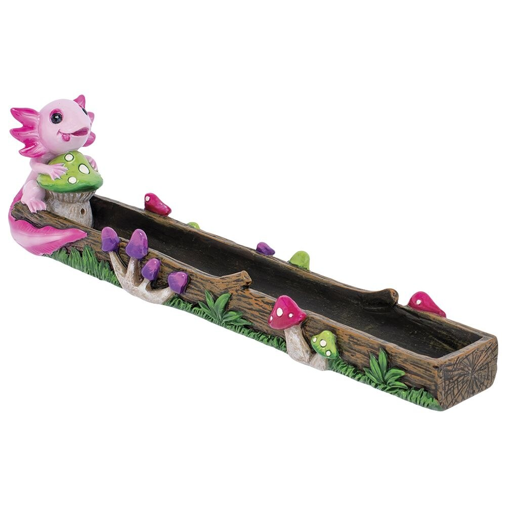 Fujima Pink Axolotl Mushroom Incense Burner | 10.5"