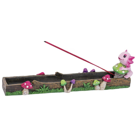 Fujima Pink Axolotl Mushroom Incense Burner | 10.5"