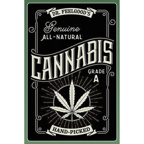 Fujima Dr. Feelgood's All-Natural Cannabis Tapestry, 50" x 78" Polyester Home Decor