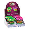 Fujima Fairytale Mushroom Ashtrays display with assorted colorful designs, front view