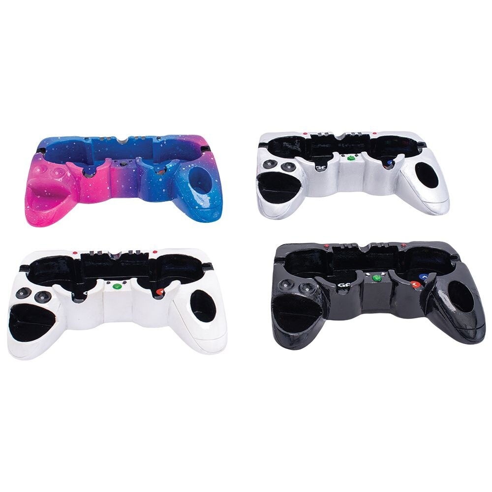 Fujima Game Controller Mini Ashtray | 5.5" x 2.8" | Assorted Colors | 8ct Display