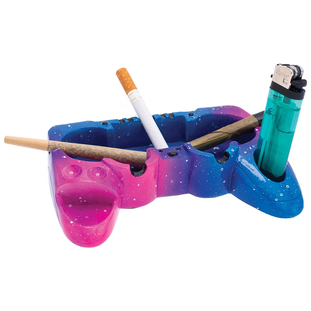 Fujima Game Controller Mini Ashtray | 5.5" x 2.8" | Assorted Colors | 8ct Display