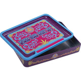 Fujima Leaf Rolling Tray Stash Box in Assorted Colors, 8"x5.75", displayed at angle for full design view