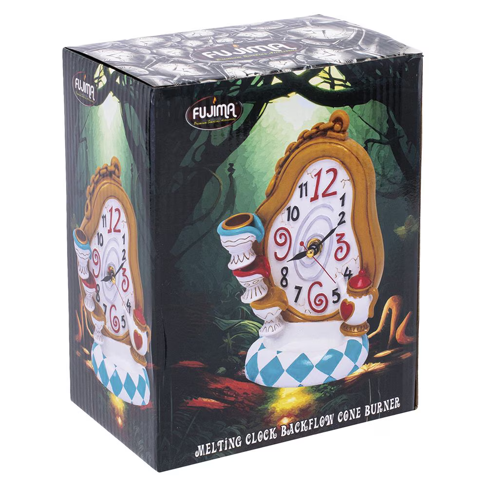 Fujima Melting Clock Backflow Cone Incense Burner | 7"