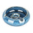 Fujima Reactive Finish Blue Ceramic Ashtray, 6.5" Size, Top View on White Background