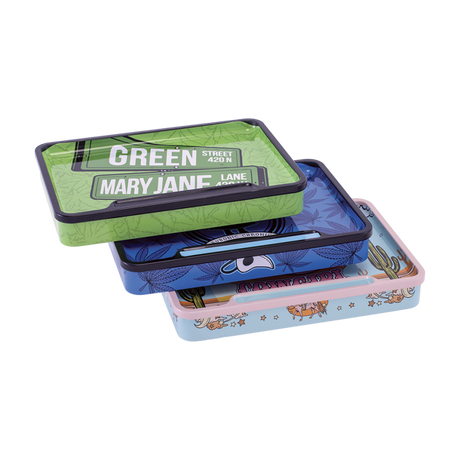 Fujima Rolling Tray Stash Box | Trendy Assortment | 8"x5.75" | 6ct Display