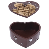 Fujima Skeleton Love Heart-Shaped Stash Box | 5.25"