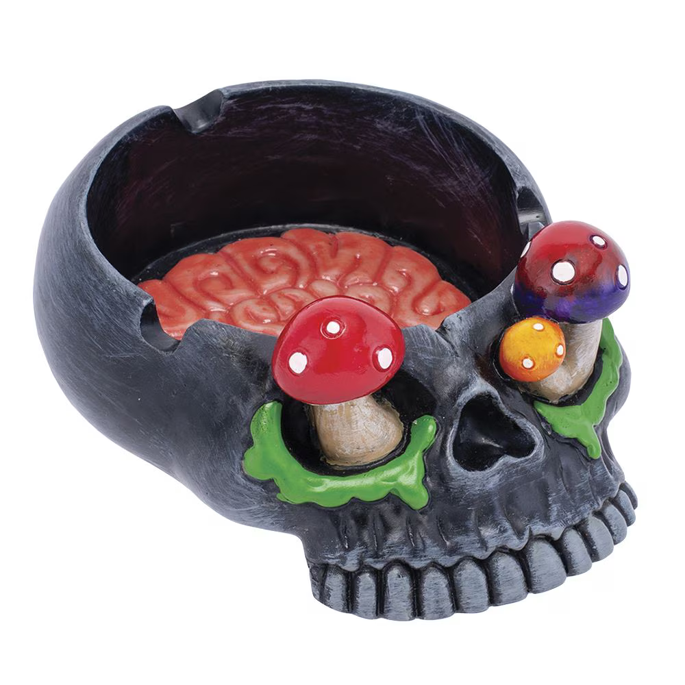 Fujima Skull Brain & Mushroom Eyes Ashtray | 5.75" x 4.2"