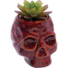 Fujima Skull Planter Reactive Glaze Ceramic Stash Jar | 4.5"