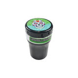 Fujima Smokeless Car Ashtray with colorful skull design, 5" size, assorted colors, front view