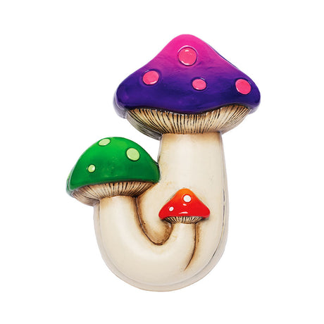 Fujima Triple Mushroom Polyresin Stash Box in Assorted Colors, Front View