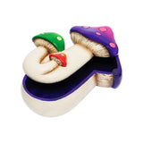 Fujima Triple Mushroom Polyresin Stash Box, Assorted Colors, 6" Height, Top View