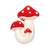 Fujima Triple Mushroom Polyresin Stash Box, Assorted Colors, Front View