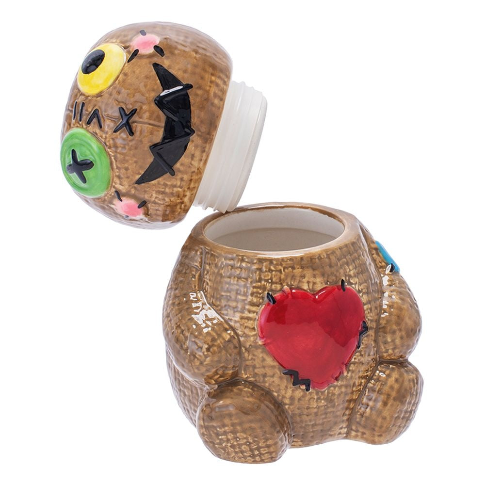 Fujima Voodoo Doll Ceramic Stash Jar | 4.5"