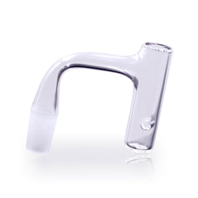 The Stash Shack Full Weld Finger Quartz Banger 90 degree 14mm Male Side View