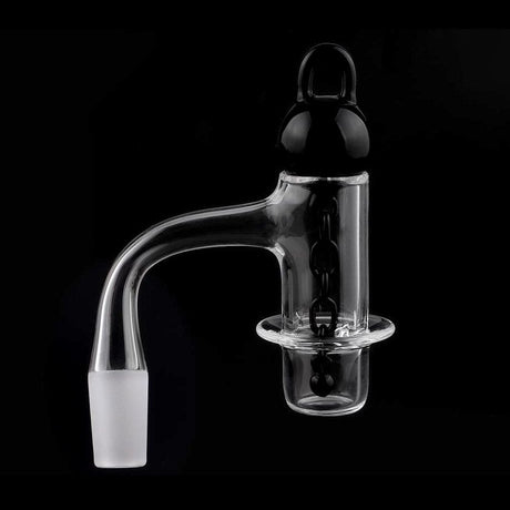 Halo Blender Quartz Banger Set with Chained Carb Cap & Terp Pearl by The Stash Shack on black background