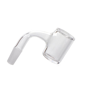 The Stash Shack Full Weld Mini Quartz Banger 90 degree 10mm Male for Concentrates - Top View