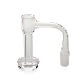 Full Weld XL Terp Slurper Quartz Banger 90 degree 14mm Male for Concentrates - Clear Front View
