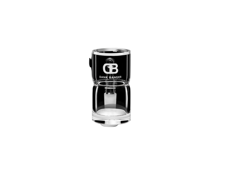 DANK BANGER Hybrid Splash Guard Banger Set with Terp Pearls & Cap, 25mm, Front View