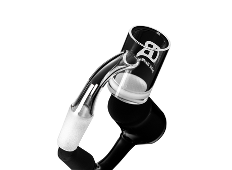 DANK BANGER Hybrid Waffle Banger Set with Spinning Cap & Terp Pearls, Angled View
