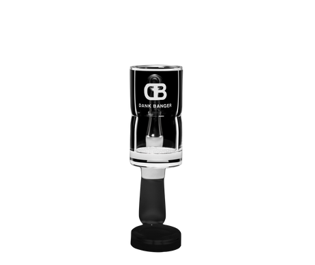 DANK BANGER Hybrid Waffle Banger Combo Set with Splash Guard & Terp Pearls, Front View