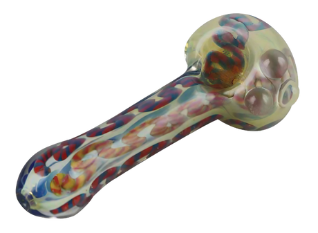 Triple Glow Bubble Fumed Spoon Pipe – DankGeek