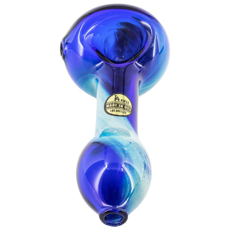 LA Pipes Fumed Galaxy Spoon Pipe, Borosilicate Glass, Small Size, Front View on White