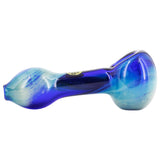LA Pipes Fumed Galaxy Spoon Pipe - Small Borosilicate Glass - Side View