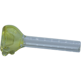 LA Pipes Fumed Snapper Bowl Pull-Stem for Bongs, Borosilicate Glass with Grommet Joint - Top View