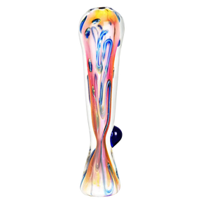 Fumed Tropical Sunset Glass Taster, 3.5" Compact Chillum, Borosilicate, Assorted Colors