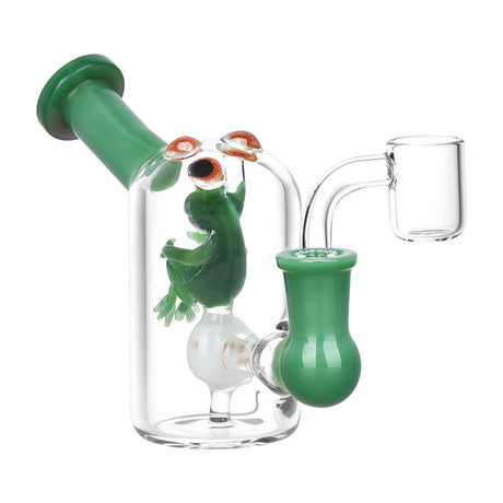 Fun Guy Frog Mini Dab Rig with Novelty Design - 4.25" 14mm Female Joint - Front View