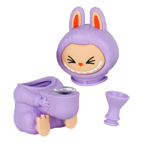 Funny Animal Silicone Water Pipe | 5.5" | Assorted Colors | 4ct Bundle