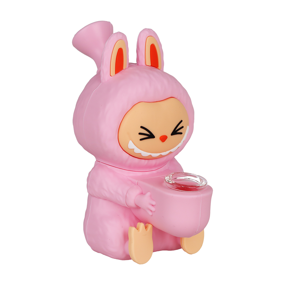 Funny Animal Silicone Water Pipe | 5.5" | Assorted Colors | 4ct Bundle