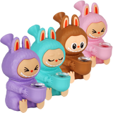 Funny Animal Silicone Water Pipe | 5.5" | Assorted Colors | 4ct Bundle