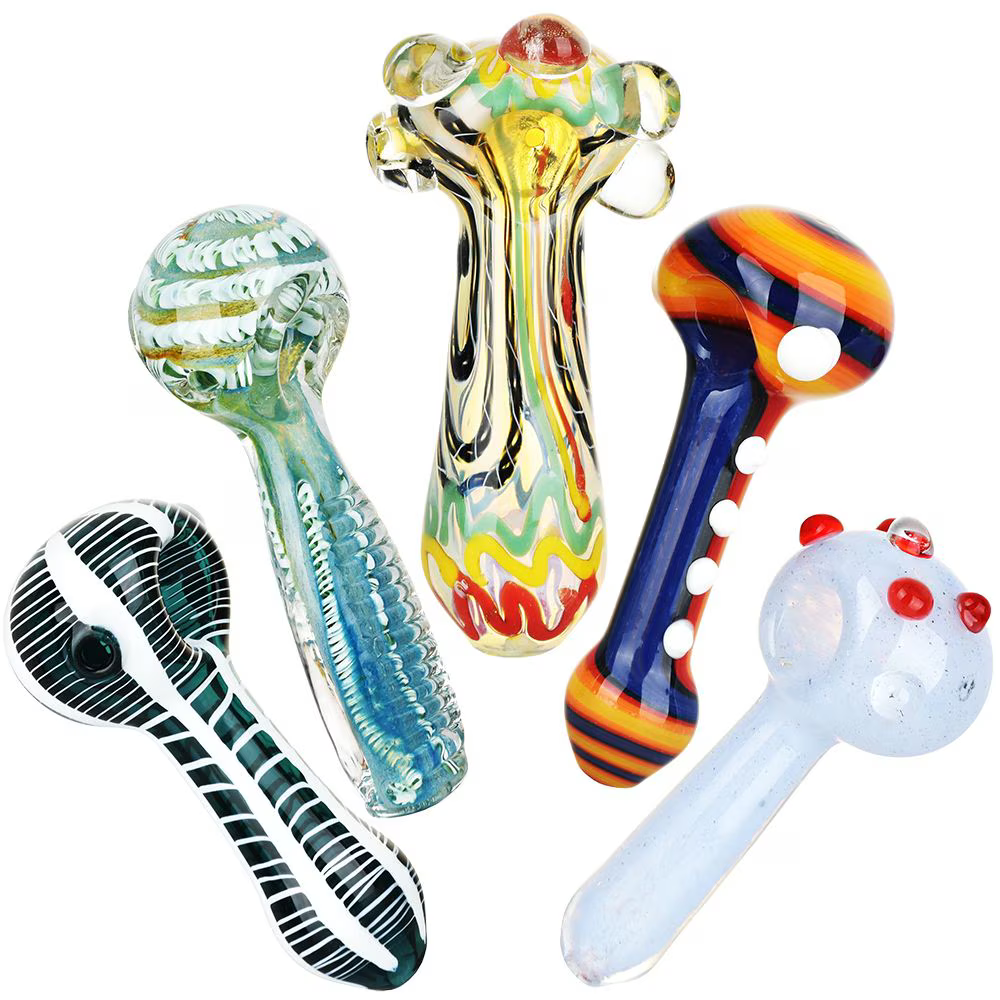 Future Shock Glass Spoon Pipe Assortment | 4.5" to 5.25" | 20ct Bundle