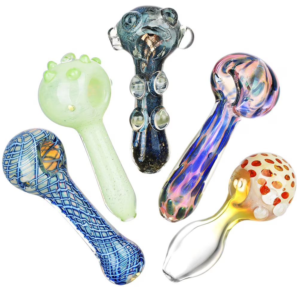 Future Shock Glass Spoon Pipe Assortment | 4.5" to 5.25" | 20ct Bundle