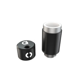 G Pen Connect Replacement Tank in black ceramic, isolated on white background, with logo