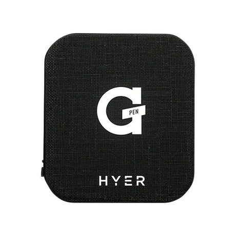 G Pen Hyer Vaporizer carrying case with logo, front view, compact and portable design