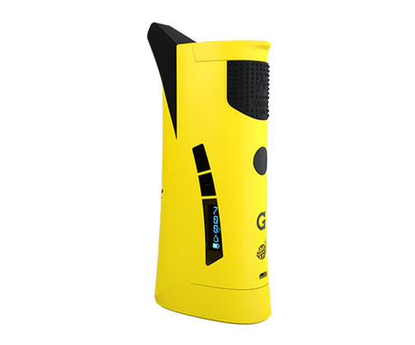 G Pen Roam Vaporizer by Grenco Science in Lemonnade, portable design with quartz tank, side view