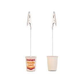 Gator Klips Noodles Memo Clips, 4.5" tall, 14pc Jar, Silicone and Steel, Front View