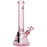 Gear Premium Sidekick Glass Beaker Water Pipe | Pink | 15" | 14mm F | Licensed Gift Box Included